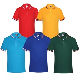 เสื้อยืดโปโลสำหรับผู้ชายและผู้หญิงเสื้อยืดโปโลสำหรับผู้ชายพิมพ์ลายปักโลโก้ OEM สีพื้นผ้าโพลีเอสเตอร์100% 10สี - Product Image 1