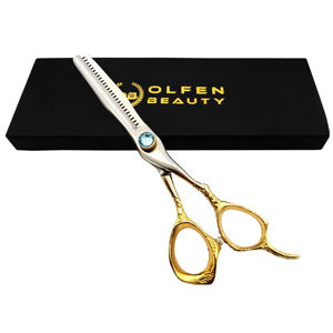 กรรไกรเล็มผมมีด้ามจับมังกรเหล็กญี่ปุ่นเครื่องมือความงาม - Product Image 1