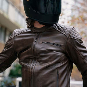 Precio barato Superventas Chaqueta de cuero de la motocicleta Cremallera transpirable Chaquetas de cuero de la motocicleta - Product Image 4