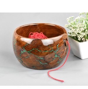 Cuenco de Madera Pulida para Hilos con Acabado Liso para Bodas y Eventos - Product Image 6