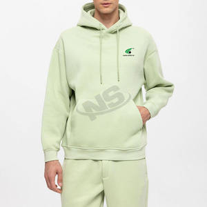 Haute qualité Polyester/coton hiver hommes survêtements vêtements de sport personnalisés en plein air décontracté Jogging à capuche pantalon deux pièces polaire costume - Product Image 6