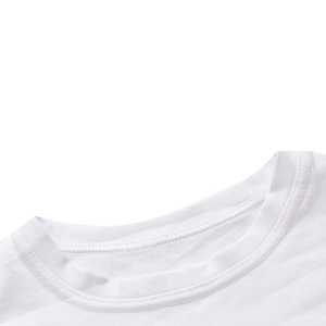 Camiseta de talla grande de algodón 100% de alta calidad para hombre, camiseta bordada informal transpirable con estampado sólido a buen precio - Product Image 5