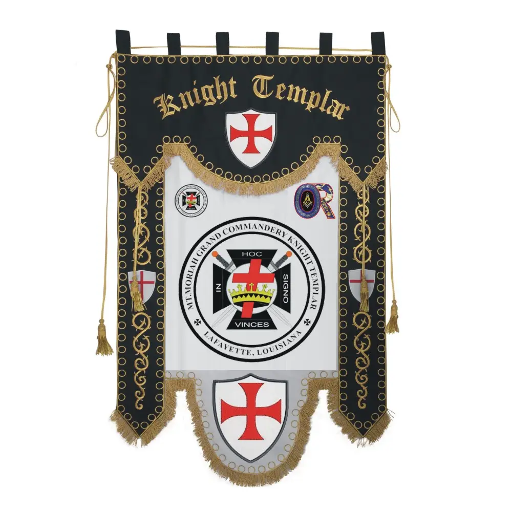 Bendera Regalia Masonik spanduk Royal Arch Master Mason bendera biru Lodge Grand Rank Banner Regalia spanduk peringkat