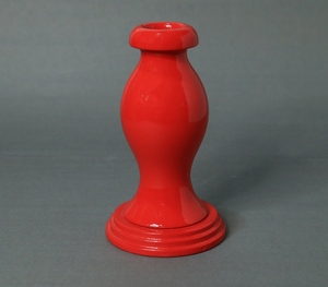 เชิงเทียนไม้ทำด้วยมือสีแดงไม้มะม่วง - Product Image 2