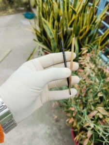 Handmade Natural Buffalo Horn Buffalo Bone Cow Horn Kohl <b>Stick</b> Set Traditional Eye Applicator for <b>Smooth</b> and Precise Makeup - Product Image 4