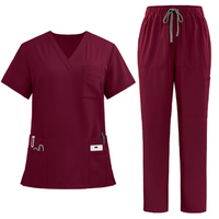 Maßgeschneiderte Kasacks Krankenhausuniformen Medizinische Kasacks Krankenschwester Kurzarm-Oberteil Kasack-Set Stretch Slim Fit