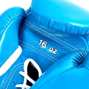 Gants d'entraînement personnalisés de haute qualité pour la boxe MS-Dentelle bleu ciel - Product Image 4