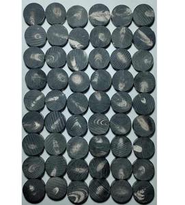 Personnalisation en gros 4 trous de haute qualité de couleur noire naturelle brun buffle bouton en corne véritable par l'artisanat en croissant - Product Image 2