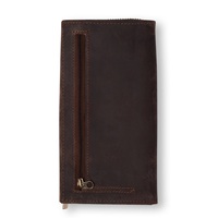 100% asli lembut dan indah dibuat dari kulit premium wanita ritsleting/dompet genggam hitam, coklat, tan
