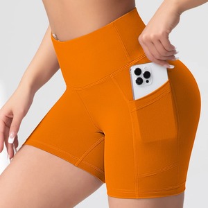 Pantalones Cortos Deportivos para Mujer, Mallas Cortas de Yoga a Prueba de Sentadillas, Cintura Alta, Fitness, Secado Rápido, Entrenamiento de Ciclismo - Product Image 1