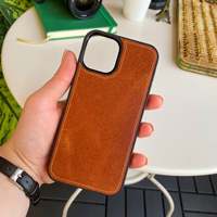 Torino - iPhone 12-12 Pro casing ponsel kulit asli tertutup