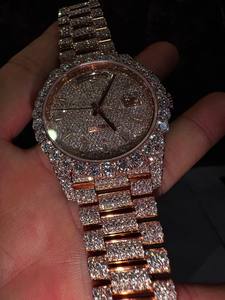 นาฬิกาข้อมือผู้ชาย VVS มอยส์ซาไนต์ ระบบอัตโนมัติ Miyota รุ่นลิมิเต็ดอิดิชั่น หรูหรา หน้าปัดอนาล็อก แสดงวันที่ สายสแตนเลส - Product Image 4