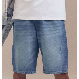 OEM Summer Men's High Quality Skinny Denim Shorts Unique Design Casual High Street Style Eco-Friendly <b>Jeans</b> New Arrival - Product Image 3