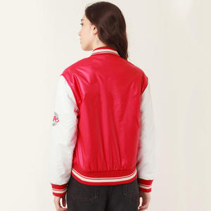 แจ็กเก็ตเลตเตอร์แมนแจ็กเก็ตเบสบอลฤดูหนาวปักลายด้วยผ้ากำมะหยี่ออกแบบได้ตามต้องการ - Product Image 3