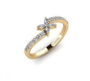 Coral rojo de alto grado 15mm FORMA DE Tringle bisel de piedras preciosas Ser 925 anillo de plata esterlina anillo de banda fina TAMAÑO DE EE. UU. 4-15 para anillo de esposa - Product Image 3