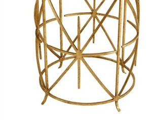 Mesa de muebles modernos Pantalla superior de mármol negro Mesa de Centro Portátil Acabado dorado Material del cuerpo Venta al por mayor Mesas de lujo - Product Image 5