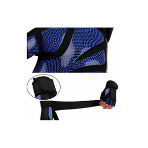 Gants d'haltérophilie rembourrage de paume renforcé maille respirante enveloppement de poignet réglable poignée antidérapante pour l'entraînement de gym - Product Image 6