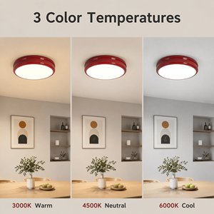 Modern Round Ultra Slim Dimmable <b>LED</b> Ceiling <b>Light</b> With Remote Control 3CCT Acrylic Iron For Living Room Bedroom 60W - Product Image 3