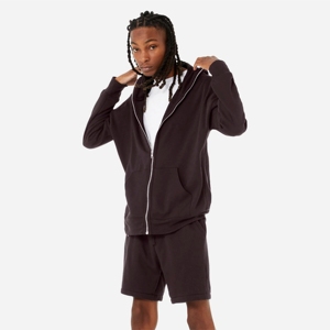 Sudaderas con capucha de felpa francesa con cremallera completa informal para hombre con estampado bordado popular personalizado nuevo diseño sobre la cara para la temporada de invierno - Product Image 1