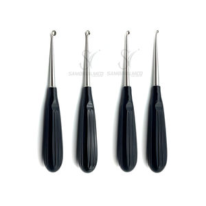 ที่แคะกระดูกตามหลักสรีระศาสตร์สแตนเลสสตีลเยอรมันเกรดทางการแพทย์ (ชุดที่5) ด้ามกลวงด้ามจับตรง17ซม. - Product Image 1