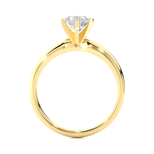 Anillo de moda de diamante natural chapado en oro de 14K Diseño único para boda o aniversario Certificado IGI - Product Image 4
