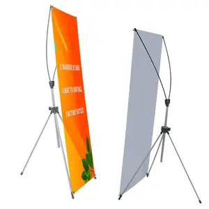 Factory cheap X frame banner stand for advertising Digital Printing different size x stand banner