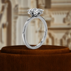 Anillo de Compromiso Solitario con Diamante Cultivado en Laboratorio, Corte Princesa de 1 Quilate, Certificado IGI, Anillo de Boda de Oro Amarillo de 14k para Regalo de Aniversario - Product Image 4