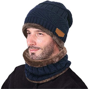 Bonnets d'hiver avec logo personnalisé pour hommes Bonnet en acrylique à usage quotidien avec doublure tricotée Vente en gros Bonnet vierge Design hivernal - Product Image 1