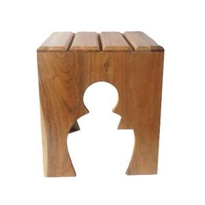 Mesa redonda de madera moderna de alta calidad con fondo de tres patas, mesa redonda de madera con acabado de madera negra y marrón para muebles para el hogar - Product Image 3