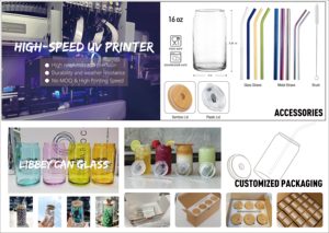 US Warehouse Custom 16oz 20oz 25oz Drinkware Transparent Beer Can Shaped Mugs Sublimation Blank Glass Cups <strong>With</strong> Lid and <strong>Straw</strong> - Product Image 5