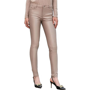 Jeggings extensibles pour femmes à la mode Pantalon legging en faux cuir Poches Casual Winter Regular Plus Sizes Fiable Factory Suppliers - Product Image 2