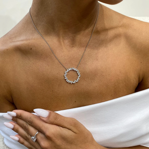 Diseño Premium IGI certificado Marquesa laboratorio cultivado diamante 14K oro sólido boda collar fino mujeres Festival joyería para mujeres - Product Image 6