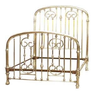Estructura de Cama de Latón con Detalles Hechos a Mano, Acabado Elegante, Diseño Tradicional, Estructura Resistente para un Dormitorio de Lujo - Product Image 3