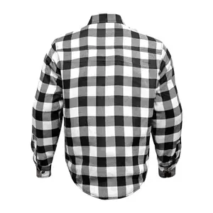 Veste en flanelle de moto blindée CE pour homme Doublure en Kevlar Chemise de conduite décontractée avec fermeture à glissière et boutons Fabricant en gros - Product Image 2