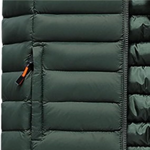 Chaleco de Invierno Personalizado para Hombre, Chaqueta Varsity con Cuello Alto de Lona, Logotipo Frontal, Informal, Ligero, Color Sólido, Sin Mangas - Product Image 4