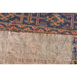 Alfombra turca Vintage Beige azul 1,6x3,2 pies área grande clásica Área de lana patrón abstracto respaldo de látex para decoración de habitación de pasillo - Product Image 5