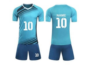 Ensembles d'uniformes de football 100% polyester à col en V personnalisés pour hommes femmes Articles sublimés sur mesure avec logo de haute qualité pour hommes - Product Image 2