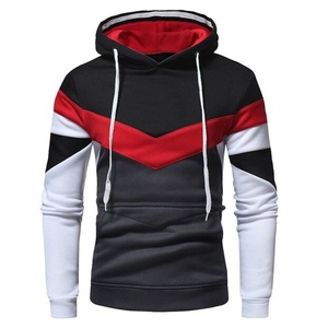 Vente en gros sweat à capuche de haute qualité en laine coupe régulière recadrée unisexe pour hommes impression personnalisée broderie poche 100% coton - Product Image 5