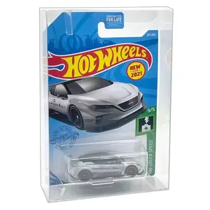 Hot Wheels & Matchbox 10-Pack présentoir de protection en matériaux recyclés pour voitures de ligne principale cardées