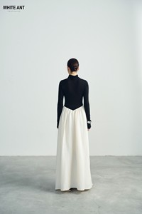 Style formel robe d'été longue Maxi forme Gerda robe de princesse vêtements en tissu écologique pour femmes blanc fabriqué au Vietnam - Product Image 4