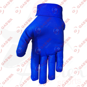 Gants de frappe de baseball en cuir de vachette de qualité supérieure Design personnalisé blanc et bleu - Product Image 3