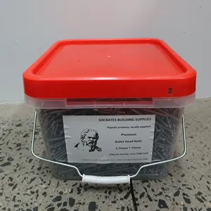 Bullet מסמרי ראש רגיל שוק 75X3.75MM בהיר 15KG לכל דלי