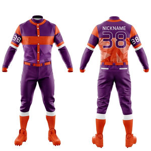 Conjuntos de Uniformes de Béisbol para Hombre - Transpirables, que Absorben la Humedad, de Secado Rápido, 100% Poliéster, Cuello en V, Ropa Deportiva Estampada, Logotipo Personalizado del Equipo, Bajo Precio - Product Image 1