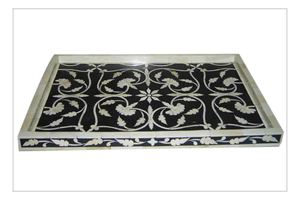 Best Selling Indian Handmade Bone Inlay Serving <b>Tray</b> Customized New <b>Tray</b> for Various Colors <b>Storage</b> <b>Trays</b> Use - Product Image 4
