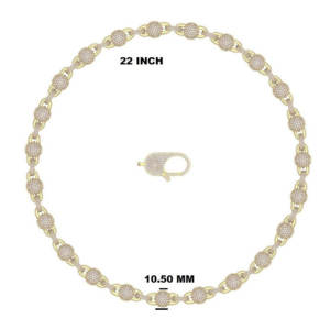 VVS Moissanite Diamond <b>Ball</b> <b>Chain</b> <b>Necklace</b> Custom Hip Hop Fashion Jewelry Charm <b>Necklace</b> for Men 925 Silver <b>Chain</b> - Product Image 6