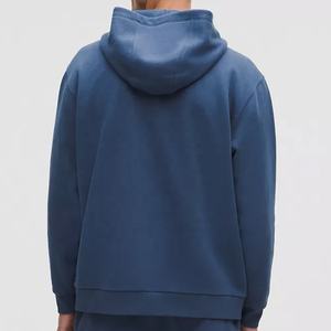 High Quality Custom Logo Embroidered Solid Heavyweight Autumn <b>Hoodie</b> Distressed Faux <b>Fur</b> Hood Cropped Hoodies for Men - Product Image 4