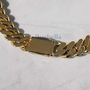 Offre Spéciale hommes 925 argent bijoux fins 19MM 18k plaqué or Moissanite diamant cubain lien chaîne glacé chaînes cubaines à vendre - Product Image 5