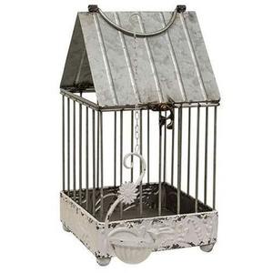 Cage à oiseaux en métal élégante maison d'oiseau suspendue en fer moderne cage à oiseaux durable décorative pour balcon de jardin et décoration intérieure - Product Image 6
