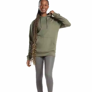 Streetwear pour femmes de qualité supérieure sweats à capuche surdimensionnés style recadrée et pull-over épais hiver coton sweat OEM/ODM fournisseur en gros - Product Image 3