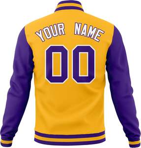 Veste universitaire d'hiver pour hommes de haute qualité du fabricant OEM College Letterman Streetwear avec vestes Varsiti à manches longues - Product Image 3